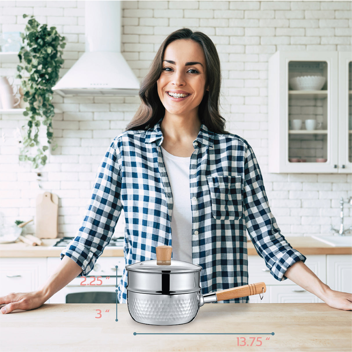 2 QT Yukihira Pan with Steamer
