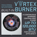 Professional Stainless Steel Wok Vortex Burner