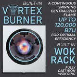 Commercial Stainless Steel Wok Vortex Burner