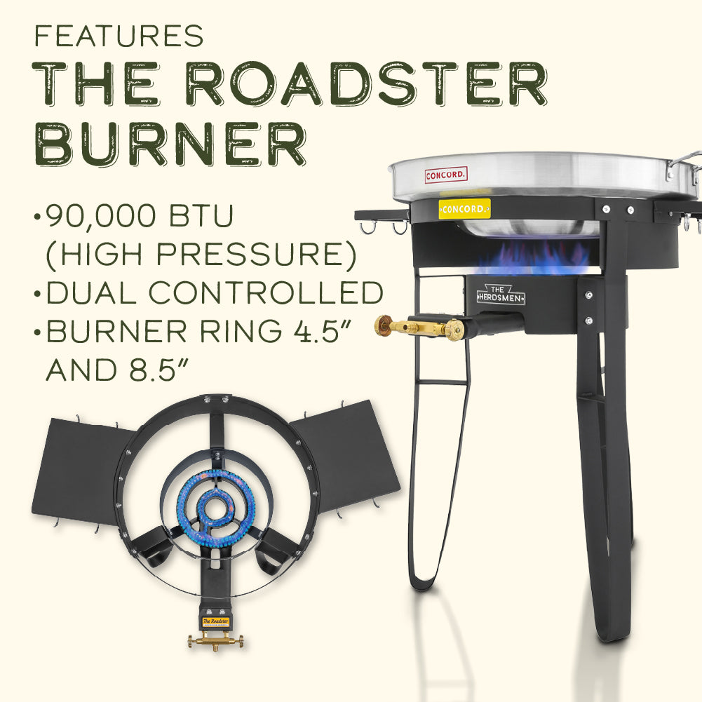 The Herdsmen Comal + Roadster Burner Set
