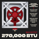 Stainless Steel Stronghold Wok Burner (16")