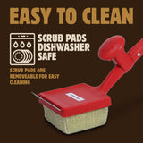 How the clean the Scrub Safe bristle free grill brush