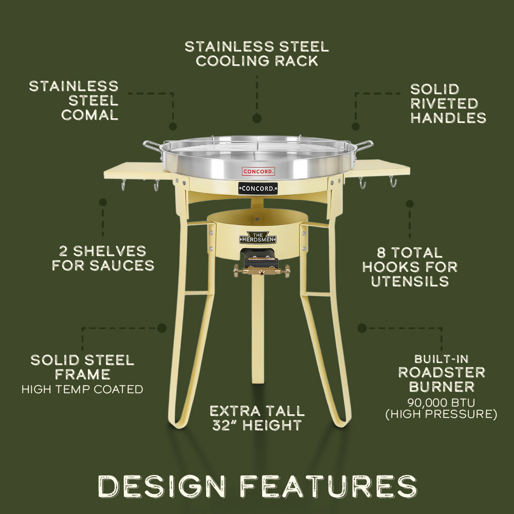 The Herdsmen Comal + Roadster Burner Set