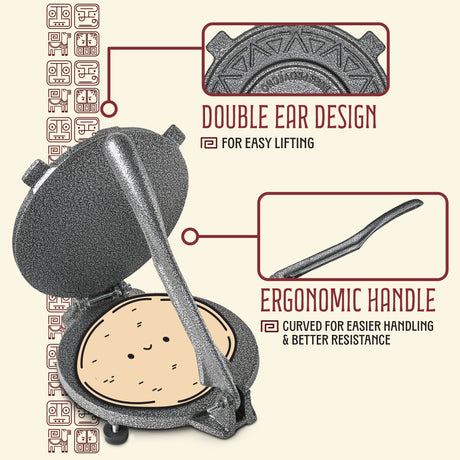 Concord tortilla press product features