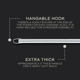 43" Stainless Steel Fire Poker
