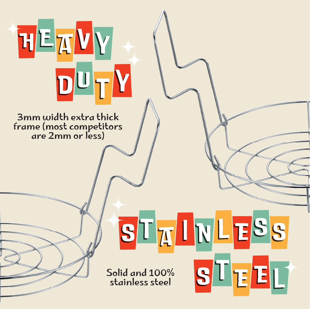 12" Stainless Steel Canning Rack (2 Pack)