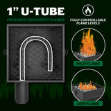 Dragon's Breath outdoor portable fire pit flame information
