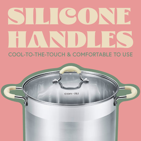 Silicone handles information on the Can IT canning pot