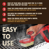 How the use the Concord Scrub Safe bristle free grill brush