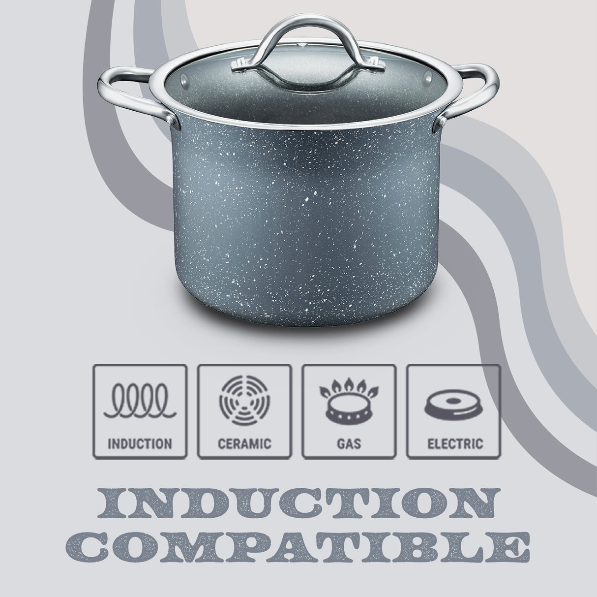 Concord Granite nonstick stock pot compatibility information