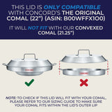 Concord stainless steel comal lid compatability information
