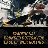 KURO Nitrided Carbon Steel Wok