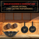 KURO Nitrided Carbon Steel Wok
