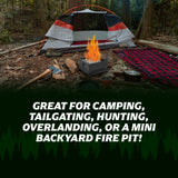 Dragon's Breath outdoor portable fire pit lifestyle display