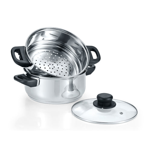 3 Quart Stainless Steel 3 Piece Steamer