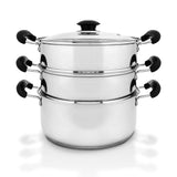 10" Stainless Steel 3 Tier Steamer
