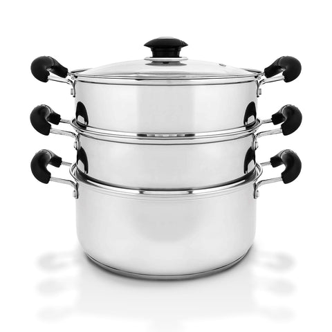 10" Stainless Steel 3 Tier Steamer