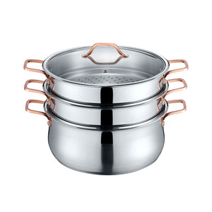 3 Tier Steamer w/ Rose Gold Handles