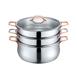 3 Tier Steamer w/ Rose Gold Handles