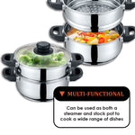 3 Quart Stainless Steel 3 Piece Steamer