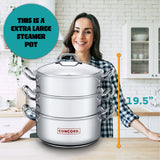 Muchos Tamales Stainless Steel XL Steamer Pot