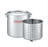 Stainless Steel Stock Pot w/Steamer Basket