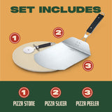 3 PCS Stainless Steel Pizza Kit
