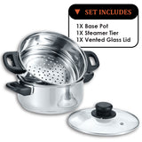 3 Quart Stainless Steel 3 Piece Steamer