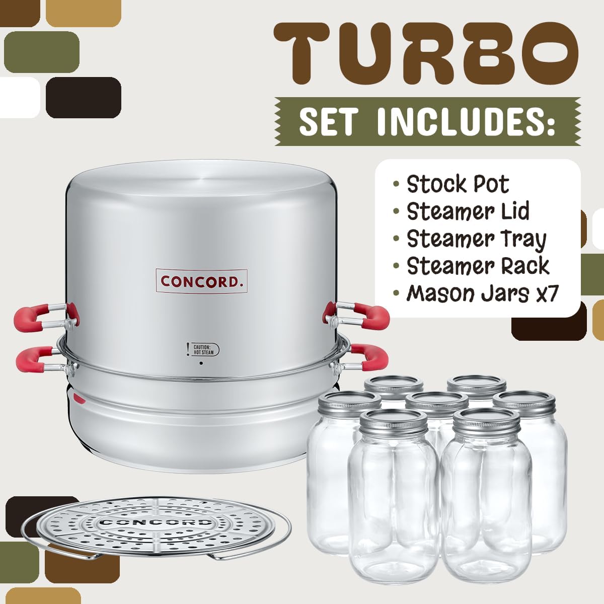 Turbo Steam Canner Canning Pot