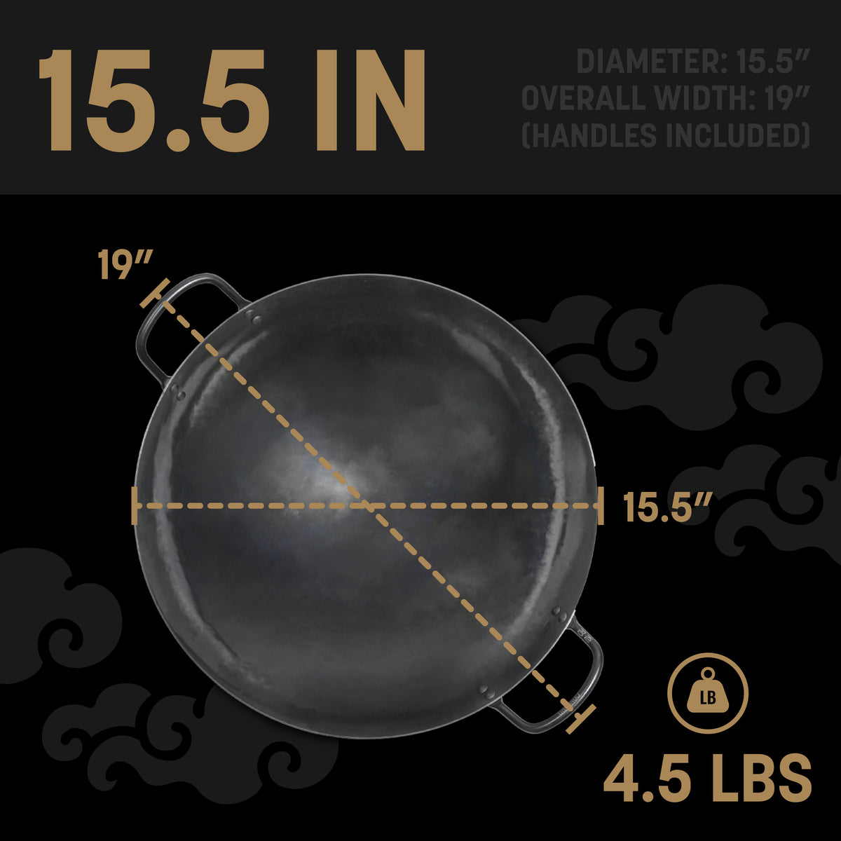 KURO Nitrided Carbon Steel Wok