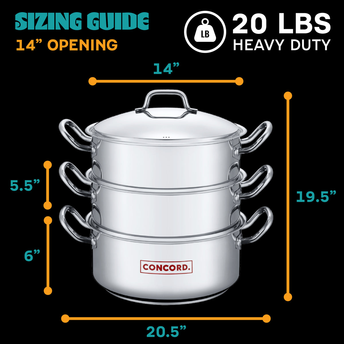 Muchos Tamales Stainless Steel XL Steamer Pot