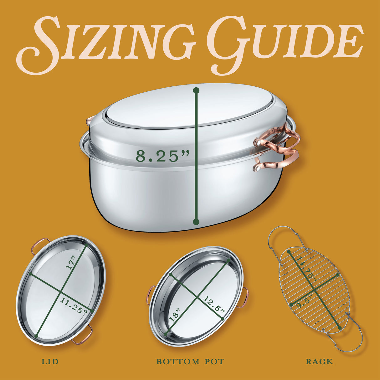 12 QT Stainless Steel Roasting Pan