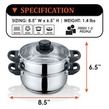 3 Quart Stainless Steel 3 Piece Steamer