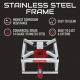 The Block Burner in Stainless Steel