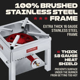 Stainless Steel Stronghold Wok Burner (16")