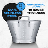 Stainless Steel Large Commercial Grade Colander