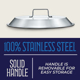 Concord stainless steel comal lid material information