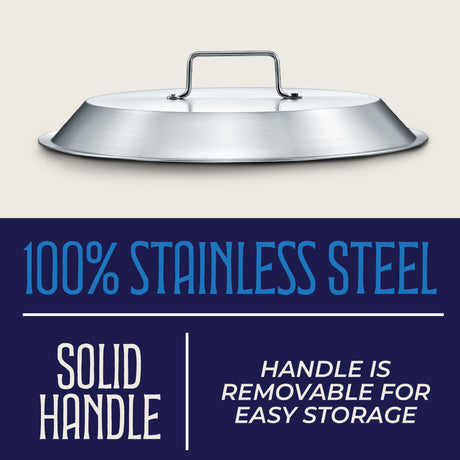 Concord stainless steel comal lid material information