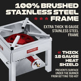 Stainless Steel Stronghold Outdoor Propane Burner (16")