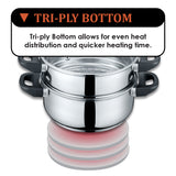 3 Quart Stainless Steel 3 Piece Steamer