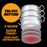 Muchos Tamales Stainless Steel XL Steamer Pot
