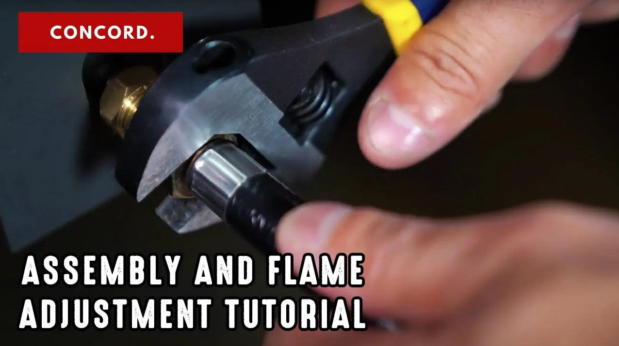 Concord double and triple burner assembly and flame adjustment instructional video thumbnail