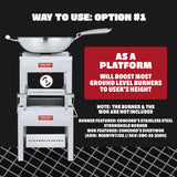 The Watson Multi-Use Outdoor Burner Station