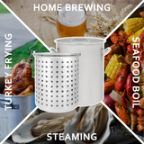 E-Series Stainless Steel Stock Pot w/ Basket