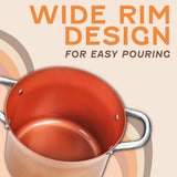 Concord Copperamic nonstick stock pot rim information