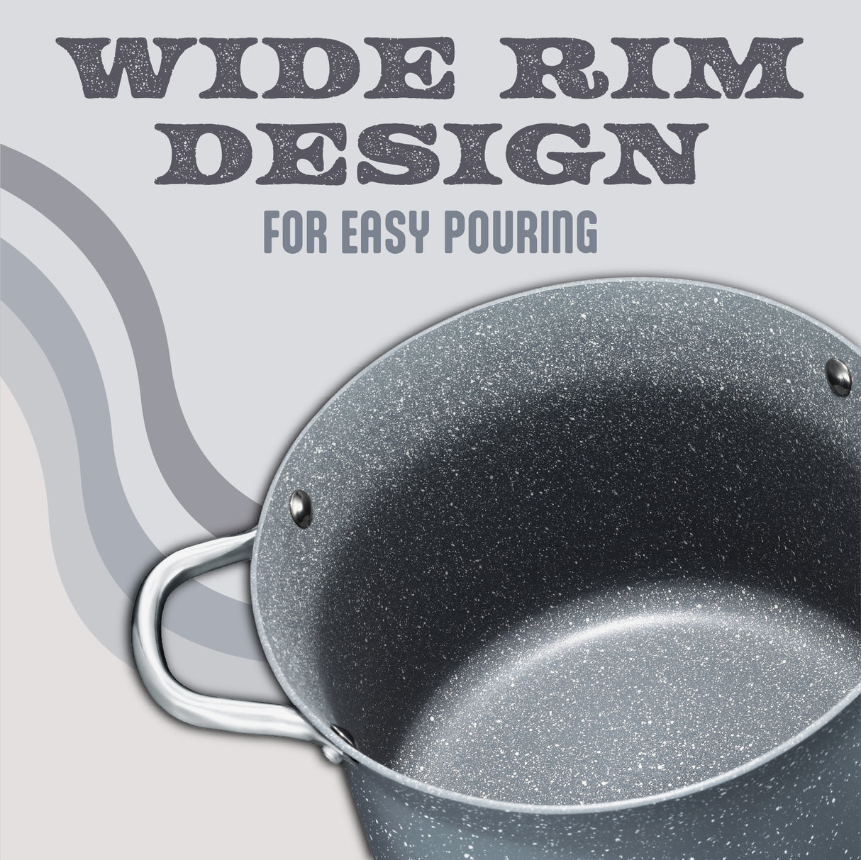 Concord Granite nonstick stock pot rim information