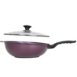 PurpleChef 12" Nonstick Wok Skillet Pan w/Lid - Concord Cookware Inc