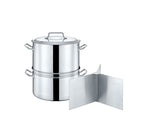 Stainless Steel Stock Pot Steamer and Braiser Combo