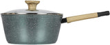 Art of Cooking 3 Quart Granite Nonstick Saucepan (Canyon Red, Ocean Blue, Forest Green) - Concord Cookware Inc