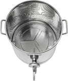 BREWSIE Stainless Steel Home Brew Kettle w/Dual Filtration - Concord Cookware Inc